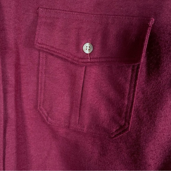 The Sportsman’s Guide Men’s Burgundy Vintage Flannel Shirt – 2X Large - Picture 7 of 13